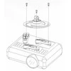 TECHLY 301559 Techly Universal projector lubinis laikiklis mount 30/37 cm, 15 kg, sidabrinis