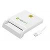 Skaitytojas Techly Techly Smart Card USB-C kontaktų kortelių skaitytuvas