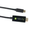TECHLY 106312 Techly Monitorius kabelio adapteris USB-C DP AltMode į HDMI 4K M/M 2m juodas