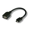 Techly Techniškai 0,2 m USB 2.0 Micro B - USB 2.0 A M/F USB kabelis 0,2 m Micro-USB B USB A Juoda