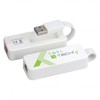 Manhattan TECHLY USB3.0 RJ45 Adapteris Weiss USB Stecker Typ A am Kabelis auf RJ45 Netzgeschwindigkeit 10/100/1000 MBit/s