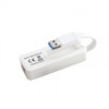 Manhattan TECHLY USB3.0 RJ45 Adapteris Weiss USB Stecker Typ A am Kabelis auf RJ45 Netzgeschwindigkeit 10/100/1000 MBit/s