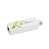 Manhattan TECHLY USB3.0 RJ45 Adapteris Weiss USB Stecker Typ A am Kabelis auf RJ45 Netzgeschwindigkeit 10/100/1000 MBit/s