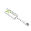 Manhattan TECHLY USB3.0 RJ45 Adapteris Weiss USB Stecker Typ A am Kabelis auf RJ45 Netzgeschwindigkeit 10/100/1000 MBit/s