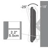 Techly ICA-LCD 113-BK televizoriaus laikiklis 94 cm (37") Juoda