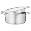 TEFAL Nordica H8524435 - Round - Nerūdijantis plienas - Nerūdijantis plienas - Ceramic - Gas - Halogen - Induction - Sealed plate - 250 °C - Glass
