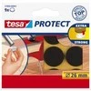 Tesa Podkładki Veltinio pagalvėlės, 26 mm skersmens, rudos, 9 vnt.