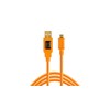 USB kabelis - Tether Tools Pro USB 2.0 Micro-B 4.6m ryškiai oranžinis