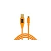 USB kabelis - Tether Tools Pro USB 2.0 Micro-B 4.6m ryškiai oranžinis