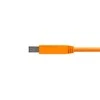 USB kabelis - Tether Tools Pro USB 3.0 M 4.6m oranžinis