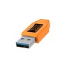 Tether Tools TetherPro USB 3.0 A/Micro B 4,6m oranžinis