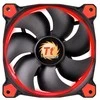 Ventiliatorius korpusui Thermaltake Riing 12 LED Raudona 3 pak. CL-F055-PL12RE-A (120 mm, 1500 aps./min., Raudona)