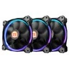 THERMALTAKE Riing 14 LED RGB rinkinys iš 3 didelio našumo korpuso ventiliatorių 3 dalys 140x140x25mm RGB LED triukšmas 28,1 dBA su LNC