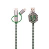 Thumbs Up USB kabelis ThumbsUp! USB-A - USB-C + microUSB + Žaibas 1 m žaliasis (1002654)