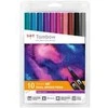 Tombow pluošto žymekliai ABT Dual Galaxy 10 vnt. pakuotėje