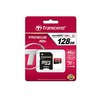Atminties kortelė TRANSCEND Premium 128GB Micro SDXC UHS-I Class10 60MB/s MLC su adapteriu