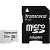 Atminties kortelė su adapteriu Transcend microSDHC USD300S 32GB CL10 UHS-I iki 95MB/S