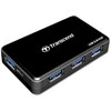 TRANSCEND USB 3.0-Hub su greito įkrovimo lizdu, skirtu oa de iPad Juodas