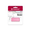 TRANSCEND kortelių skaitytuvas USB 3.1 Gen 1 SD/Micro SD, rožinis