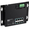 Šakotuvas TRENDnet 10 prievadų pramoninis Gigabit PoE+ WallMount priekinis Acc