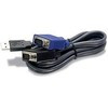 USB kabelis TRENDnet USB-A - D- Sub (VGA) 4,5 m juoda (TKCU15)