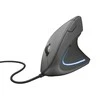 *Kompiuterio pelė Trust USB Verto, ergonomiška, juodos spalvos