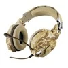 Žaidimų ausinės Trust GXT 322D Carus Desert Camo, Gelsvos, 22125