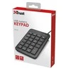Klaviatūra Trust 22221 numeric keypad Nešiojamas kompiuteris/PC USB Juodas