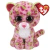 TY Pliušinis žaislas - rožinis leopardas, 15 cm