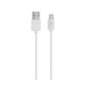 USB kabelis Realpower USB-A - Žaibas 1 m Balta (255649)