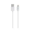 USB kabelis Realpower USB-A - Žaibas 1 m Balta (255649)