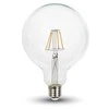 4W LED COG lemputė V-TAC E27, G125, 2700K (šiltai balta), pritemdoma