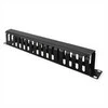 Value VALUE Organizator kabli + panel - front 19", 1U, 40 x 80 mm, juoda