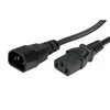 Value Kabelis zasilający IEC 0.5m juoda (Kabelis zasilający IEC 60320 C13 do IEC 60320 C14)