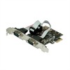 Vertė VALUE valdiklio PCI-Express kortelė, RS232 serijinė, D-Sub 9, 2 prievadai