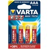 Varta Max Tech AAA - 4 pack Vienkartinė baterija Šarminis