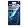 Varta 57947 USB kabelis 1 m 3.2 Gen 2 (3.1 Gen 2) USB C Juoda