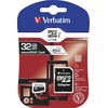 Micro SDHC atminties kortelė Verbatim 32GB, su adapteriu / V44083