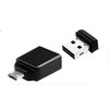 USB atmintis Verbatim 32GB, su OTG adapteriu, juoda / V49822