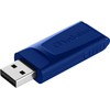 Verbatim USB atmintinė, USB 2.0, 32GB, Slider, mėlyna, raudona, 49327, USB A, usb su ištraukiama jungtimi. 2 vnt