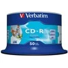 VERBATIM 43745 CD-R Verbatim 50vnt, 700MB, 52x, verpstė Baltas PLATUS SPAUSDINAMAS PAVIRŠIAUS