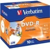 DVD-R Verbatim [ brangakmenių dėklas 10 | 4,7 GB | 16x | spausdinimui ]
