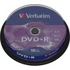 Verbatim DVD+R 4.7GB 16X 10pack AZO Matinis Sidabrinis cake box - 43498