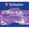 Verbatim DVD+R dvisluoksnis AZO Matt Sidabrinis 8,5 GB, 8 x, plastikinis brangakmenis