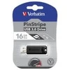 Verbatim Pendrive 16GB USB-A 3.2 PinStripe juodos spalvos 49316