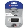 Verbatim PinStripe USB atmintukas 64 GB USB A tipo 3.2 Gen 1 (3.1 Gen 1) Juoda