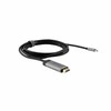 Verbatim 49144 vaizdo kabelio adapteris 1,5 m C tipo USB HDMI Juoda, Sidabras