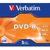VERBATIM DVD-R 120 min. / 4,7 GB 16x 5 vnt. pakuotė, „DataLife Plus“ dėklas, atsparus įbrėžimams