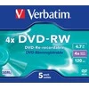 Verbatim DVD+RW, 4x, 4.7GB, 5vnt (43285)