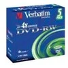 Verbatim DVD+RW, 4x, 4.7GB, 5vnt (43285)
